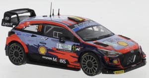 Hyundai i20 COUPE WRC #11 NEUVILLE/WYDAEGHE RALLY MONZA 2021 blå/rød 1:43