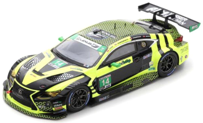 Lexus RC F GT3 #14 CHASE/HAWKSWORTH/BUSCH/DE QUESADA 24H DAYTONA 2020 sort/gul 1:43