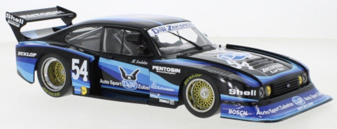FORD ENGLAND CAPRI TURBO Gr.5 TEAM D&W N 54 DRM ZOLDER 1980 H.SOLDECK BLACK BLUE 1:18