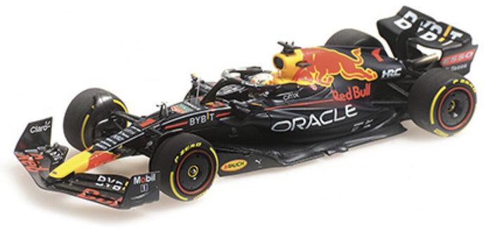 RED BULL F1 RB18 TEAM ORACLE RED BULL RACING N 1 BAHRAIN GP WORLD CHAMPION 2022 MAX VERSTAPPEN MATT BLUE YELLOW RED 1:43