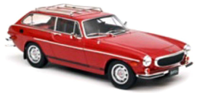 VOLVO 1800 ES (US VERSION) 1972 RED WITH LOWER SIDE STRIPES 1:18