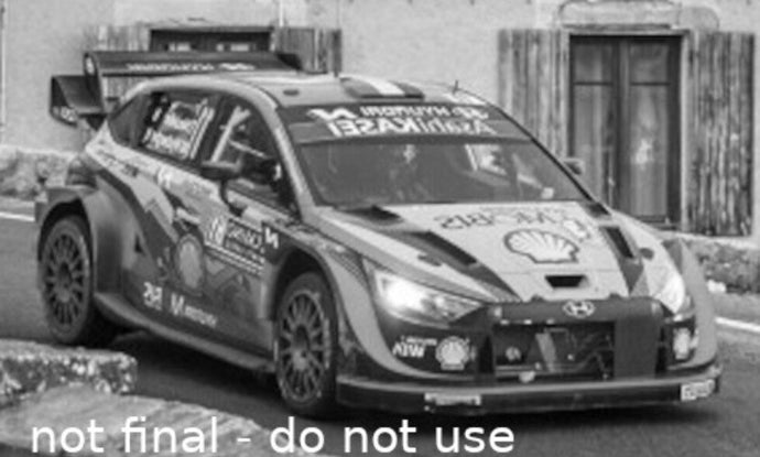 Hyundai i20 N RALLY1 #11 NEUVILLE/WYDAEGHE WRC RALLY MONTE CARLO 2022 blå/rød 1:43
