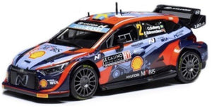 Hyundai i20 N RALLY1 #2 SOLBERG/EDMONDSON WRC RALLY MONTE CARLO 2022 blå/rød 1:43