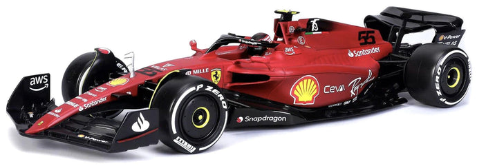 FERRARI F1-75 TEAM SCUDERIA FERRARI N 55 2nd BAHRAIN GP 2022 CARLOS SAINZ RED 1:43