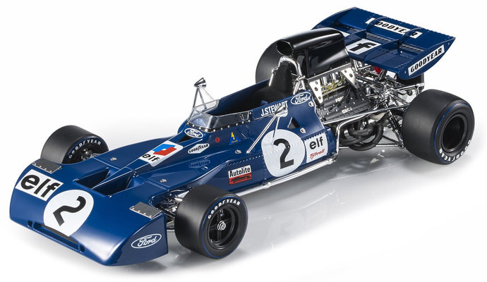 TYRRELL F1 003 TEAM ELF TYRREL N 2 WINNER GERMANY GP JACKIE STEWART 1971 WORLD CHAMPION BLUE 1:18