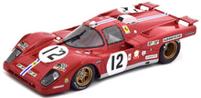 Indlæs billede til gallerivisning Ferrari 512M #12 POSEY/ADAMOWICZ 24H LE MANS 1971 rød/hvid/blå 1:18