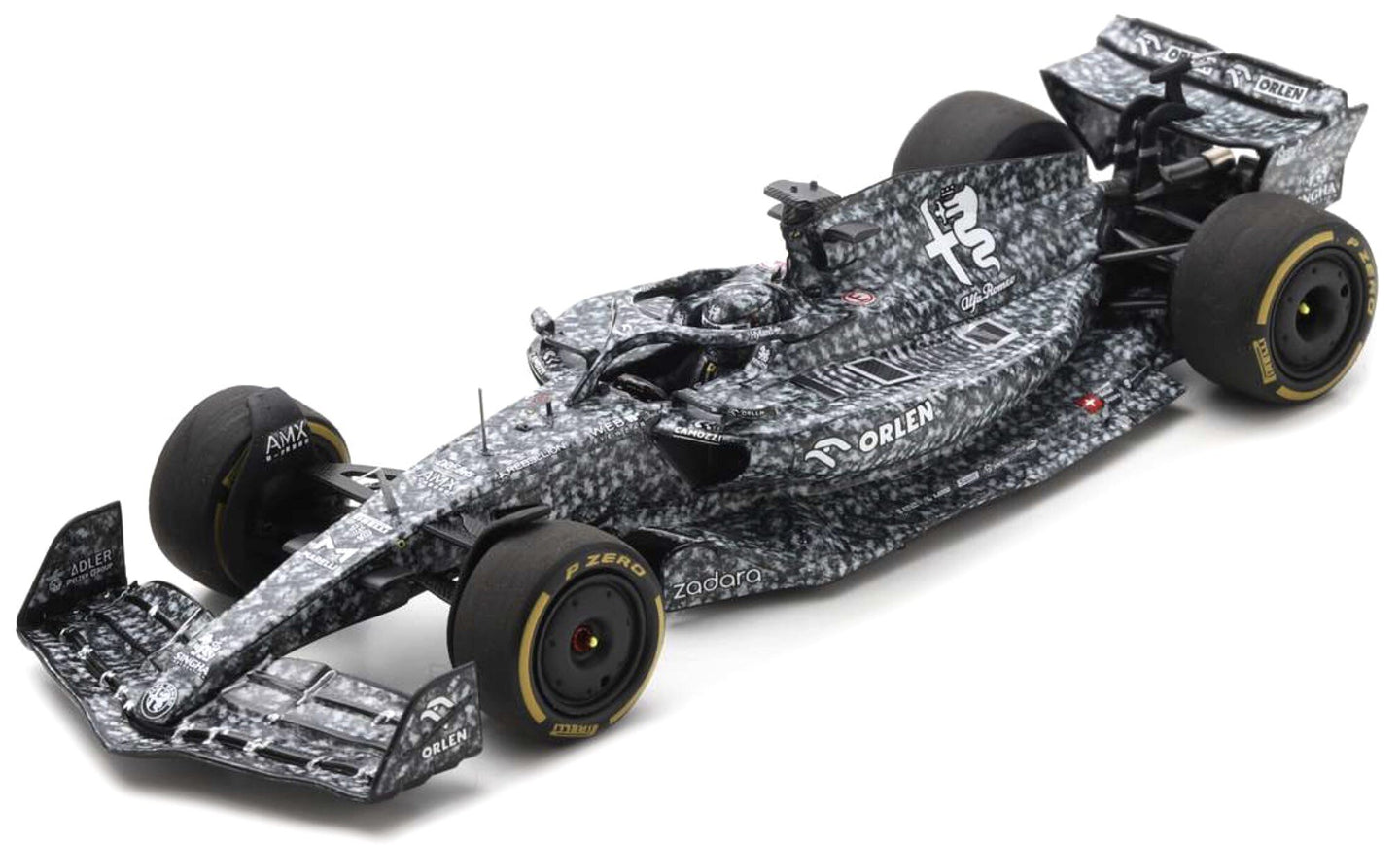 Alfa Romeo F1 TEAM ORLEN C42 #88 ROBERT KUBICA BARCELONA CIRCUIT TEST 2022 camouflage 1:43