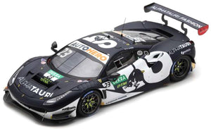 FERRARI 488 GT3 EVO 3.9L TURBO V8 TEAM ALPHATAURI N 23 DTM SEASON 2021 A.ALBON MATT BLUE WHITE 1:18