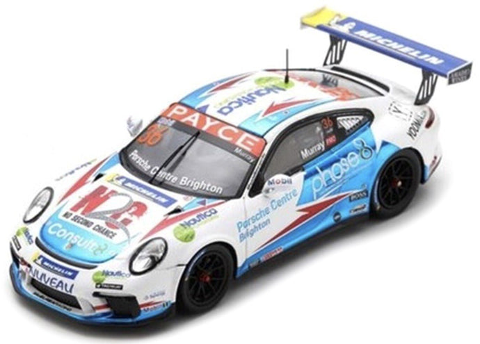 Porsche 911 GT3 CUP #36 COOPER MURRAY PORSCHE CARRERA CUP AUSTRALIA CHAMPION 2020 Lim.Ed. hvid/blå/rød 1:43
