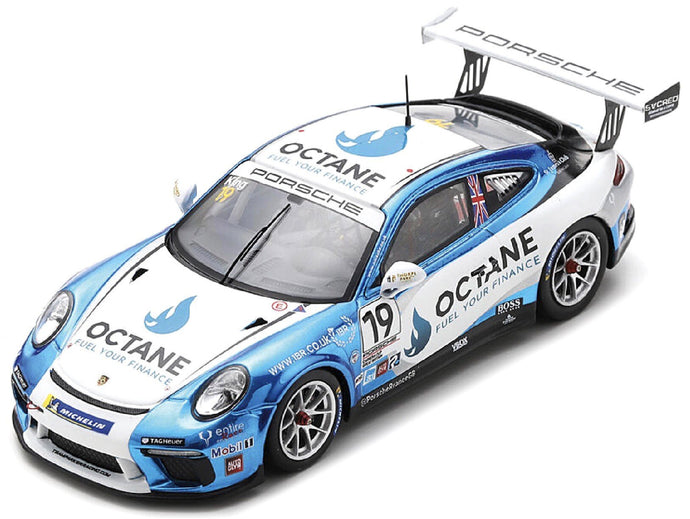 Porsche 911 GT3 CUP #19 HARRY KING PORSCHE CARRERA CUP GREAT BRITAIN CHAMPION 2020 Lim.Ed. hvid/blå 1:43