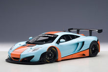 Indlæs billede til gallerivisning MC LAREN 12C GT3 AZZURRO/ARANCIONE 1:18