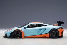 Indlæs billede til gallerivisning MC LAREN 12C GT3 AZZURRO/ARANCIONE 1:18