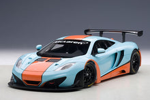 Indlæs billede til gallerivisning MC LAREN 12C GT3 AZZURRO/ARANCIONE 1:18