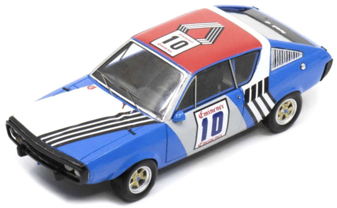 Renault 17 #10 JEAN-PIERRE NICOLAS 3th RONDE CEVENOLE 1973 blå/rød/hvid 1:43