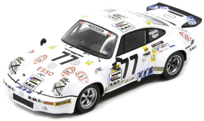 Porsche 911 RSR 3.0 #77 SABINE/DAGOREAU/AESCHLIMANN 17th 24H LE MANS 1975 hvid 1:43