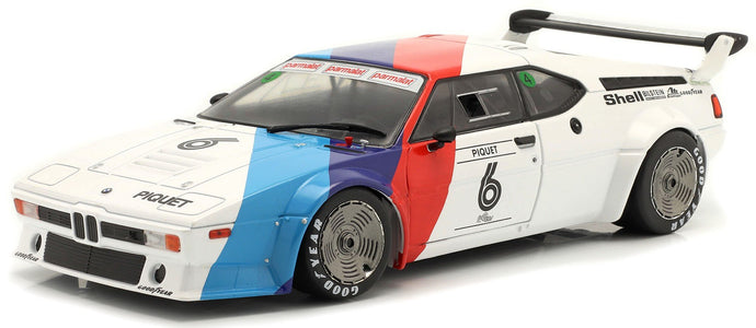 BMW M1 WERKSDESIGN N 6 PROCAR SERIES 1979 NELSON PIQUET WHITE BLUE RED 1:18