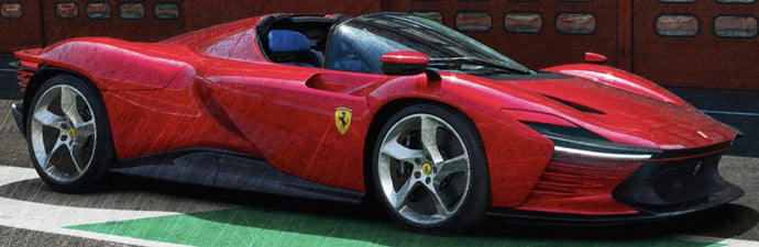 FERRARI DAYTONA SP3 OPEN ROOF ROSSO CORSA 1:43