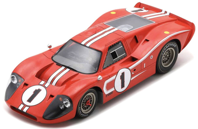 Ford MK IV GURNEY/FOYT WINNER 24H LE MANS 1967 rød/hvid 1:18