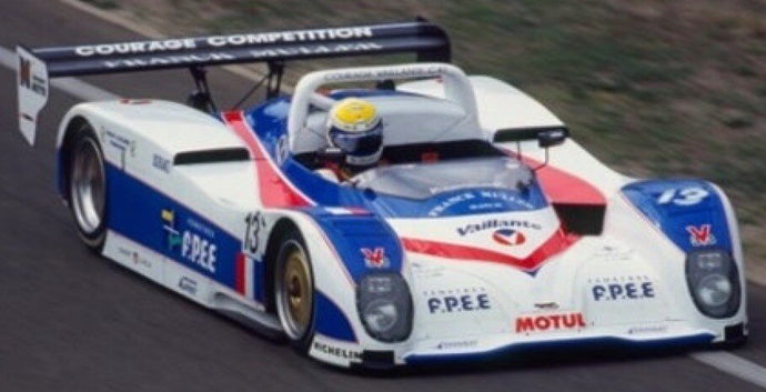 Courage C41 #13 COTTAZ/POLICAND/GOOSSENS 24H LE MANS 1997 hvid/blå/rød 1:43