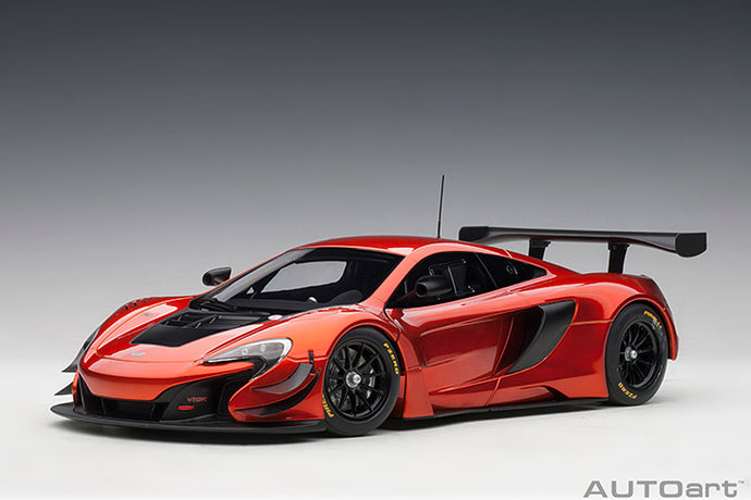 1/18 McLaren 650S GT3, orange-red with black accents 1:18