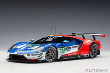 Indlæs billede til gallerivisning FORD USA GT 3.5L TURBO V6 TEAM FORD CHIP GANASSI UK N 67 LMGTE PRO 2nd 24h LE MANS 2017 H.TINCKNELL - A.PRIAULX - P.DERANI RED BLUE WHITE 1:18