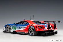 Indlæs billede til gallerivisning FORD USA GT 3.5L TURBO V6 TEAM FORD CHIP GANASSI UK N 67 LMGTE PRO 2nd 24h LE MANS 2017 H.TINCKNELL - A.PRIAULX - P.DERANI RED BLUE WHITE 1:18