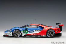 Indlæs billede til gallerivisning FORD USA GT 3.5L TURBO V6 TEAM FORD CHIP GANASSI UK N 67 LMGTE PRO 2nd 24h LE MANS 2017 H.TINCKNELL - A.PRIAULX - P.DERANI RED BLUE WHITE 1:18