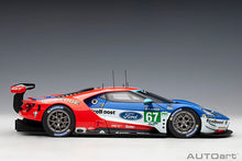 Indlæs billede til gallerivisning FORD USA GT 3.5L TURBO V6 TEAM FORD CHIP GANASSI UK N 67 LMGTE PRO 2nd 24h LE MANS 2017 H.TINCKNELL - A.PRIAULX - P.DERANI RED BLUE WHITE 1:18