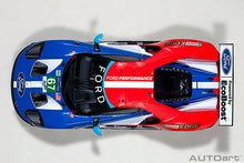 Indlæs billede til gallerivisning FORD USA GT 3.5L TURBO V6 TEAM FORD CHIP GANASSI UK N 67 LMGTE PRO 2nd 24h LE MANS 2017 H.TINCKNELL - A.PRIAULX - P.DERANI RED BLUE WHITE 1:18