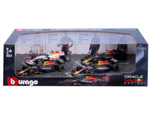 FORMEL 1 RED BULL SET 4X RB16B N.33 + RB18 N.1 + RB19 N.1 + RB19 N.11 1:43