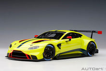 Indlæs billede til gallerivisning ASTON MARTIN VANTAGE GTE PRESS 24h LE MANS 2018 YELLOW 1:18