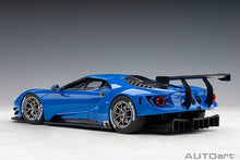 Indlæs billede til gallerivisning FORD USA GT LE MANS PLAIN BODY VERSION 2019 BLUE 1:18