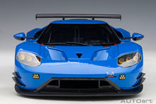 Indlæs billede til gallerivisning FORD USA GT LE MANS PLAIN BODY VERSION 2019 BLUE 1:18