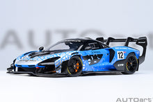 Indlæs billede til gallerivisning McLAREN SENNA GTR N 12 PRESS 2021 BLUE BLACK 1:18