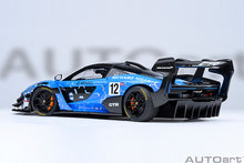Indlæs billede til gallerivisning McLAREN SENNA GTR N 12 PRESS 2021 BLUE BLACK 1:18