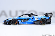 Indlæs billede til gallerivisning McLAREN SENNA GTR N 12 PRESS 2021 BLUE BLACK 1:18