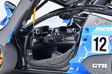 Indlæs billede til gallerivisning McLAREN SENNA GTR N 12 PRESS 2021 BLUE BLACK 1:18