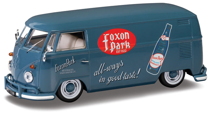 VW PANEL VAN TYPE 2 (T1) - FOXON PARK blå/rød/hvid 1:43