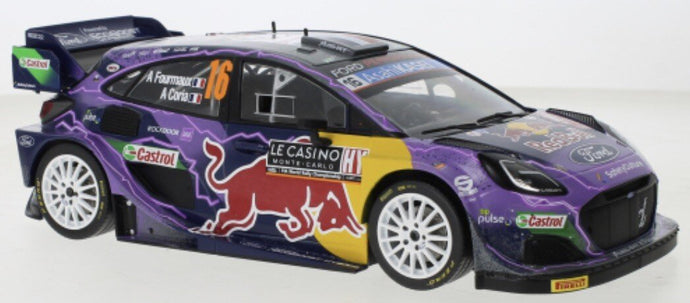 Ford PUMA RALLY1 #16 FOURMAUX/CORIA WRC2 RALLY MONTE CARLO 2022 blå/lilla/grå 1:18