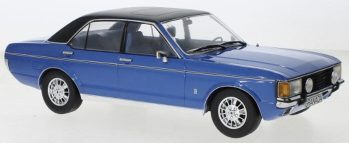 FORD ENGLAND GRANADA MKI 1975 BLUE MATT BLACK 1:18