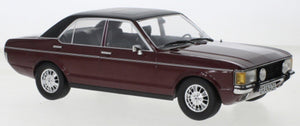 FORD GRANDA MK I 1975 DARK MET.RED/MATT BLACK 1:18