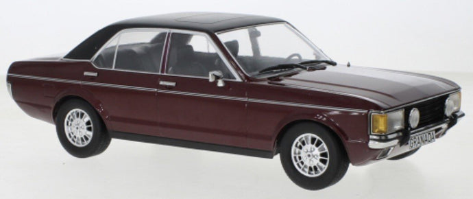 FORD GRANDA MK I 1975 DARK MET.RED/MATT BLACK 1:18