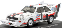 Indlæs billede til gallerivisning AUDI QUATTRO SPORT S1 E2 N 1 WINNER RALLY PIKES PEAK HILL CLIMB 1987 W.ROHRL YELLOW WHITE RED 1:43
