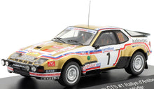 Indlæs billede til gallerivisning PORSCHE 924 CARRERA GTS N 1 RALLY D&#39;ANTIBES 1981 W.ROHRL - C.GEISTDORFER GOLD WHITE 1:43