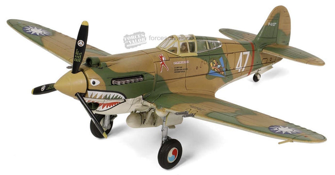 Curtiss P-40B HAWK 81A-2 3rd PURSUIT SQUADRON AMERICAN VOLUNTEER GROUP - CHINA 1942 camouflage 1:72