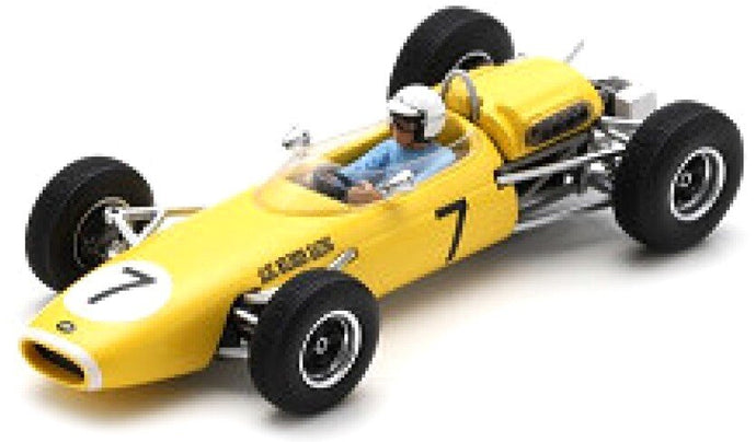 Brabham BT11A #7 FRANK GARDNER TASMAN SERIES 2nd LEVIN 1965 gul/hvid 1:43