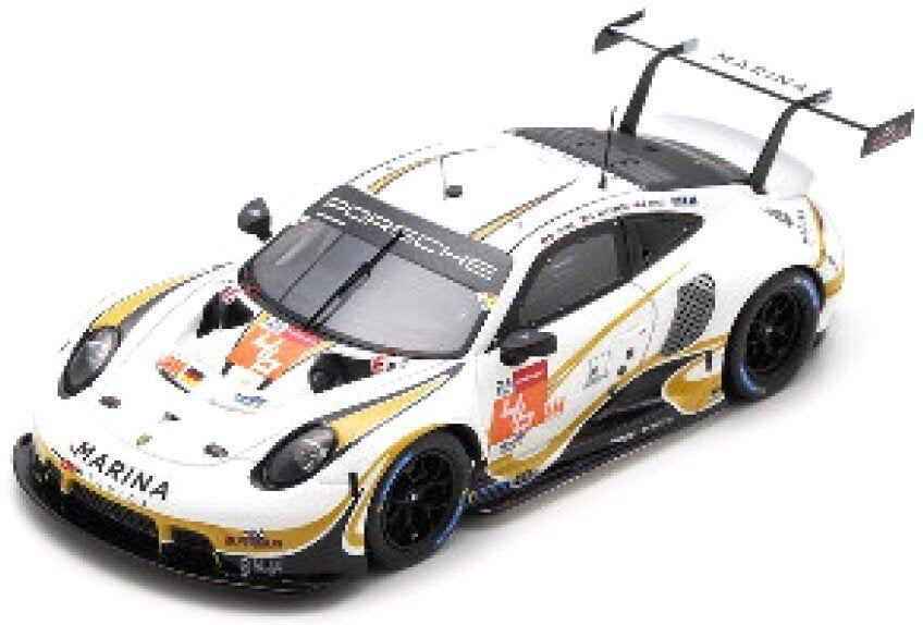 Porsche 911 RSR-19 #46 OLSEN/BUCHARDT/FOLEY 24H LE MANS 2021 hvid/guld/sort 1:43