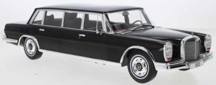 MERCEDES BENZ S-CLASS 600 LWB PULLMAN (W100) 1969 BLACK 1:18