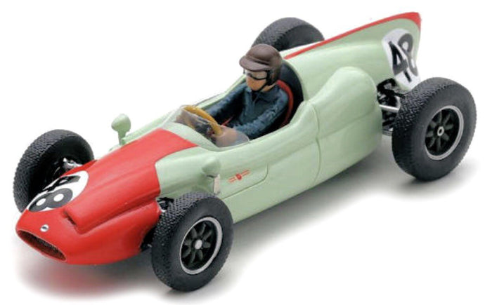 Cooper T51 #48 BRUCE HALFORD FRENCH GP 1960 lys grøn/rød 1:43