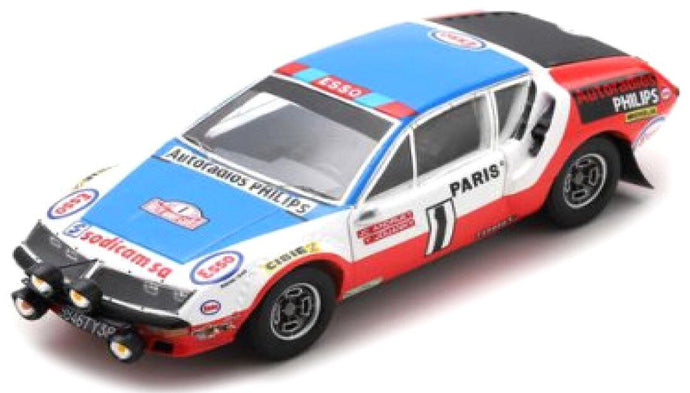 RENAULT ALPINE A310 N 1 RALLY MONTECARLO 1976 J.C.ANDRUET - Y.JOUANNY WHITE RED BLUE 1:43